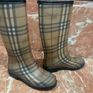 Burberry rain boots